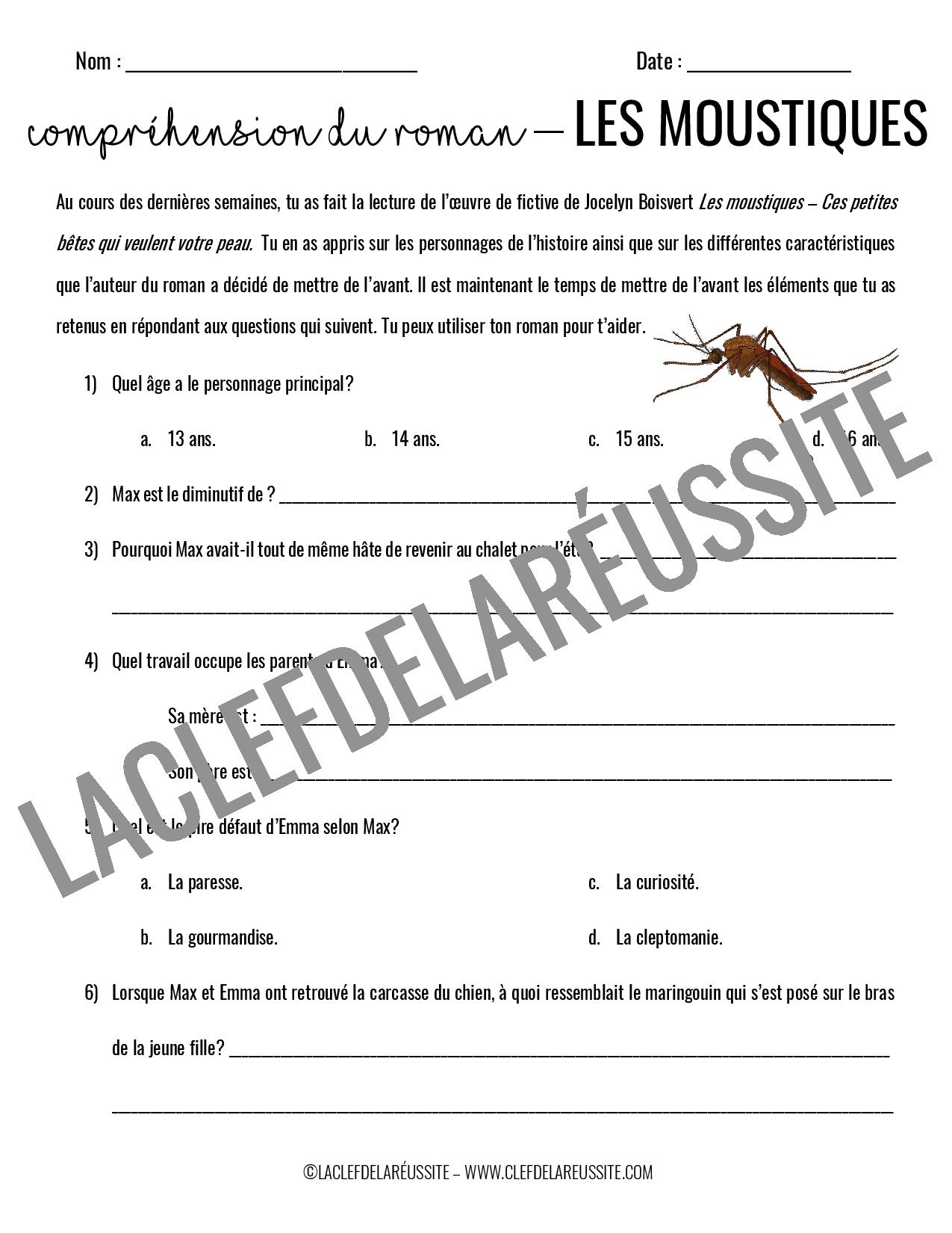La Route De Chlifa Questions Et Reponses LES MOUSTIQUES - La Clef de la Réussite